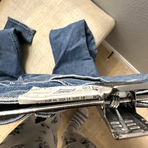 TOPSHOP High Waist Ankle Grazer Ripped Knee Skinny Moto Jamie Jeans Size 14 NWT - Picture 7 of 8